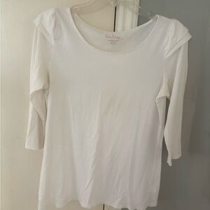 Lilly Pulitzer Cream Long Sleeve Top
